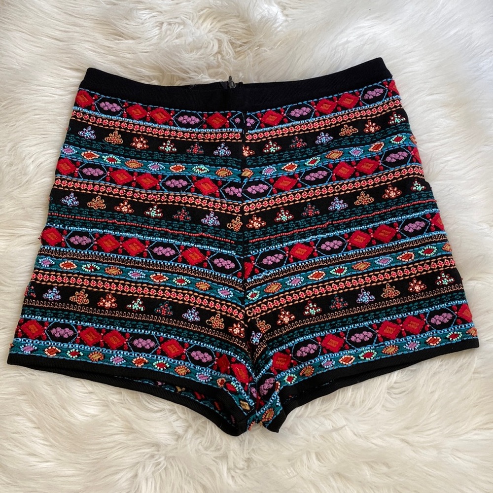 Zara knit beaded shorts